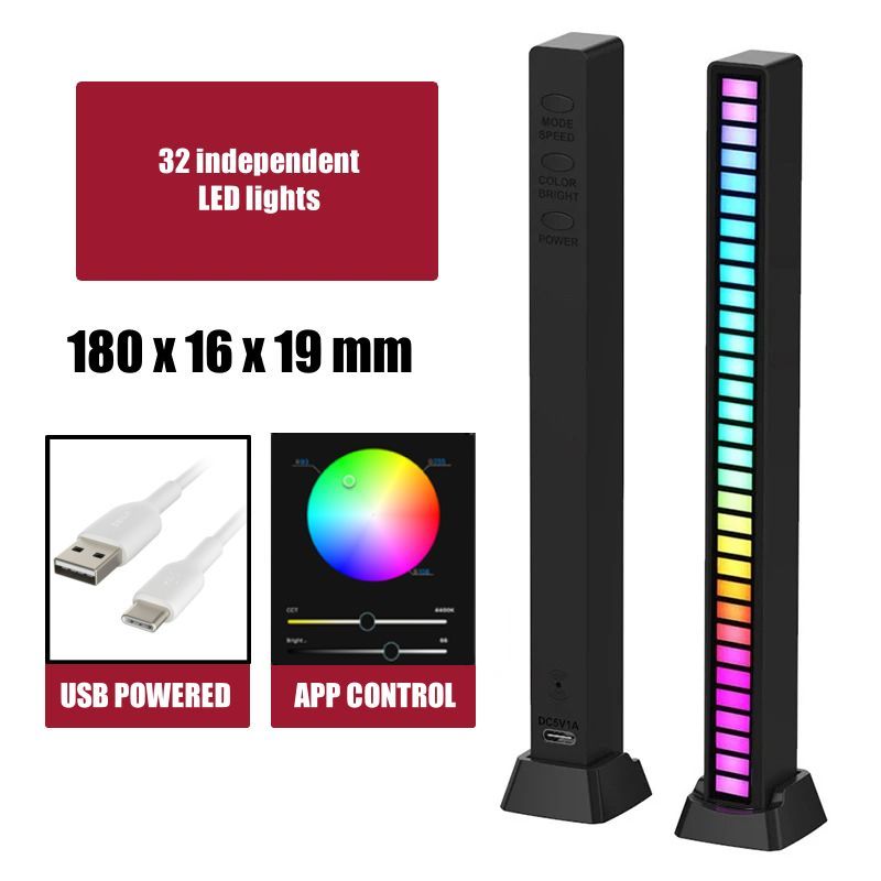 RGB Music Sound Control Rhythm Lamp